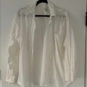 a new day Men's Cream Button Down Shirt